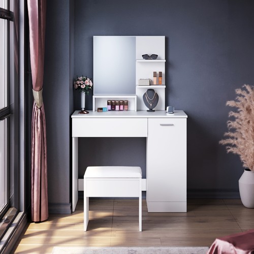 White dressing table - dressing, with