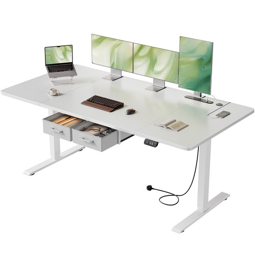 Standing desk with outlets - desk,
