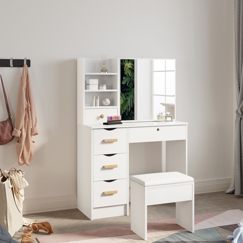 Makeup desk with sliding - desk,