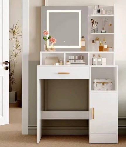 White dressing table vanity - dressing,