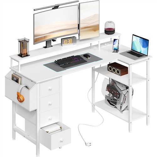 140cm shaped computer - l-shaped, desk