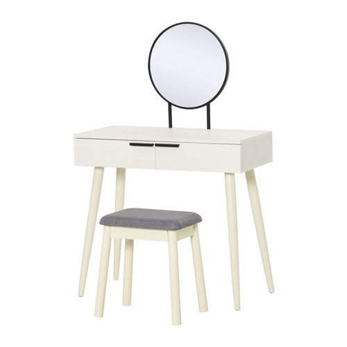 Dressing table with mirror and - with,