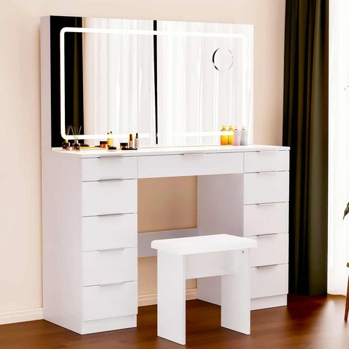 Large dressing table with led - table,