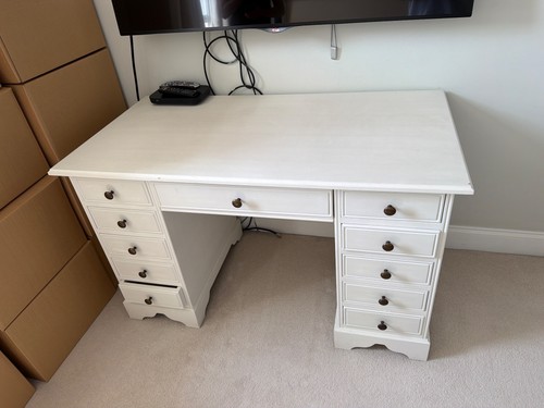 White painted eleven drawer - painted, eleven-drawer