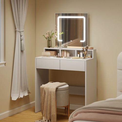 Vanity desk with - mirror, and