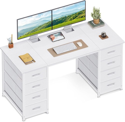 Modern office desk with - office,