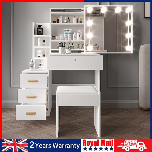 Vanity table with stool - with,