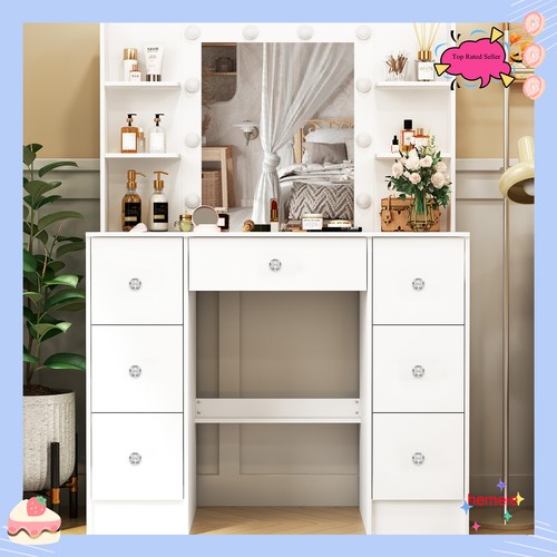 White vanity dressing - white,