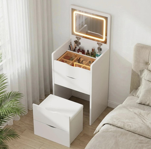 Vanity desk with mirror and - vanity,