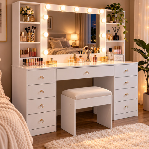 Dressing table with - dressing,