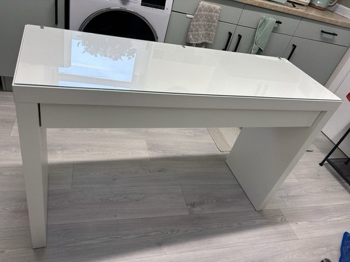 Ikea malm white high gloss - white,