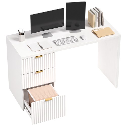 Homcom computer desk drawers - 3,