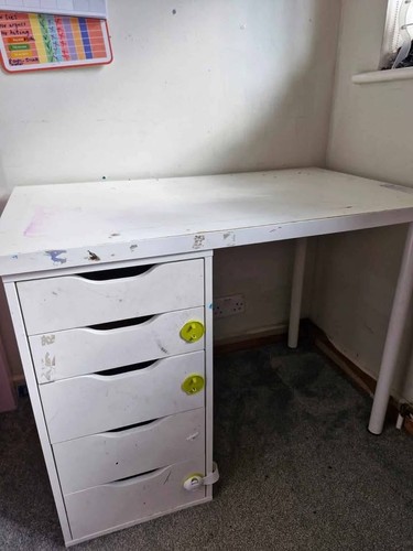Used ikea desk - white, for