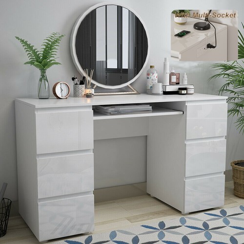 White dressing table high - table,