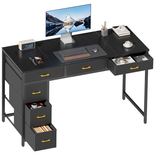 120 computer desk - computer, with