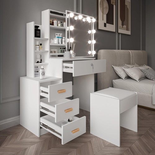 Dressing table with drawers - with,