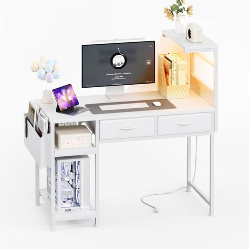 100cm desk with drawers - 100cm, 2