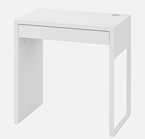 White computer desk - white,