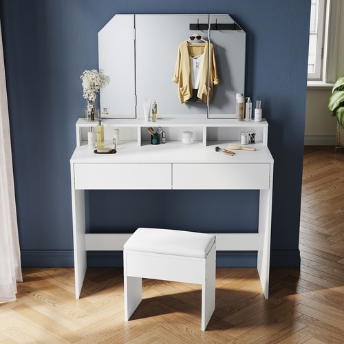 White dressing table vanity - dressing,