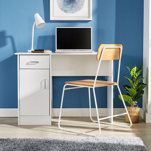 White black oak desk drawer - oak,