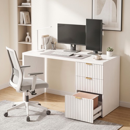 Computer desk with drawers - computer,