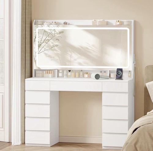 Vanity dressing table with led - dressing,