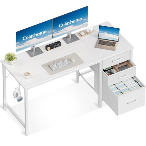 Computer desk with - with, drawers