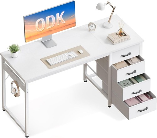 Desk with drawers white - desk,