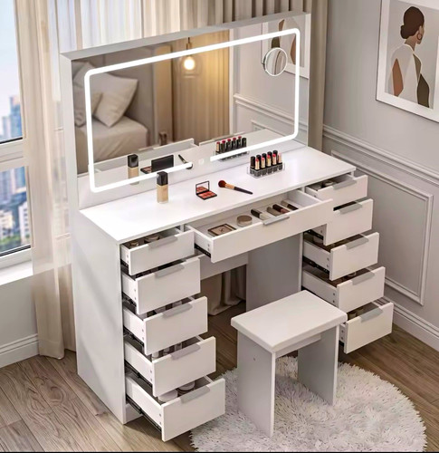 White dressing table - dressing, with