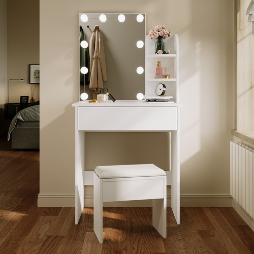 Led dressing table - led, white