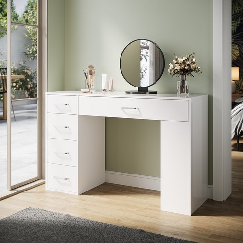 White gloss dressing table - gloss,