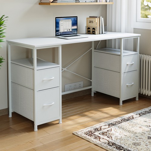 Drawers computer desk home - 4,