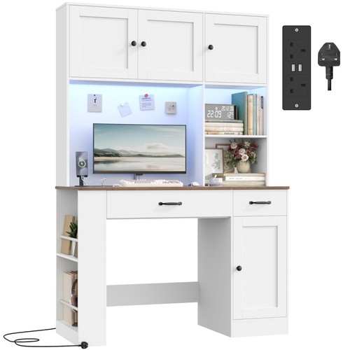 Computer desk with drawers - computer,