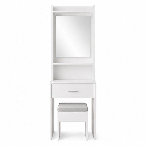 White makeup dressing - makeup, table