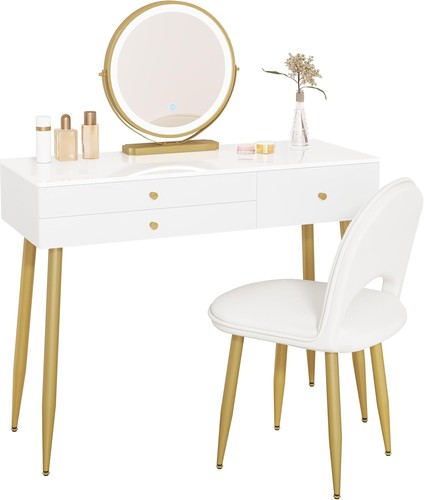 White dressing table - dressing,