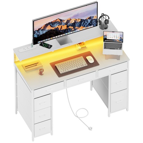 120 computer desk - computer, with