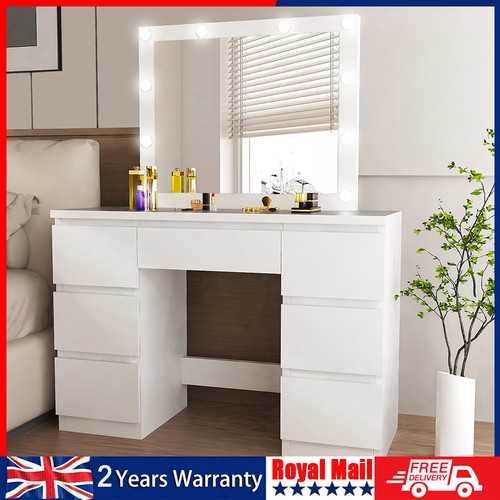 White dressing table wood - white,