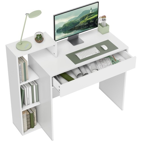 Homcom computer desk with - with, 3
