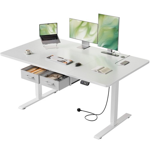 Electric standing desk with - desk, 2