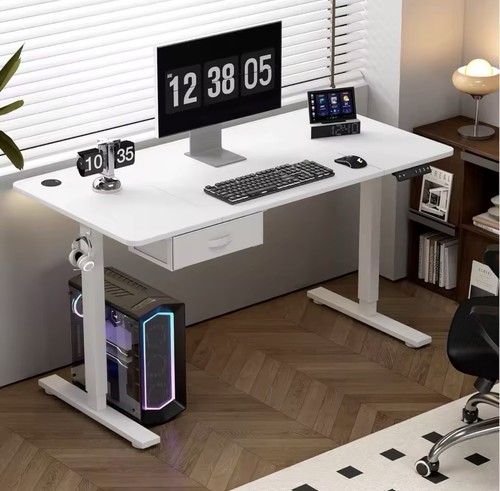 White standing desk - standing,